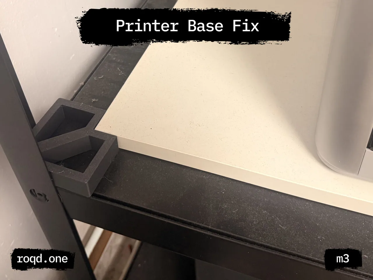 3D Printer Base Corner Retainer