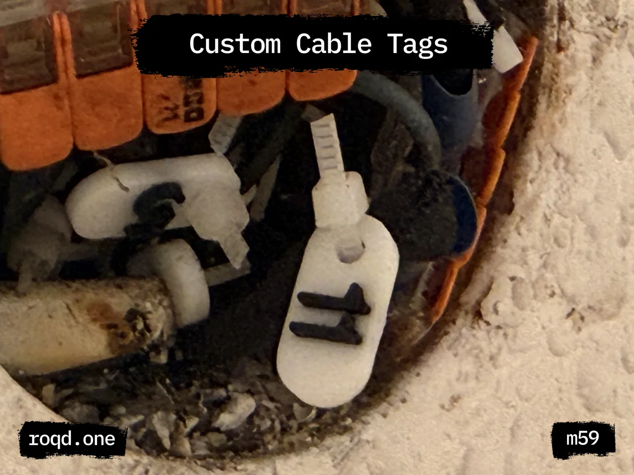 Customizable Cable ID Tag