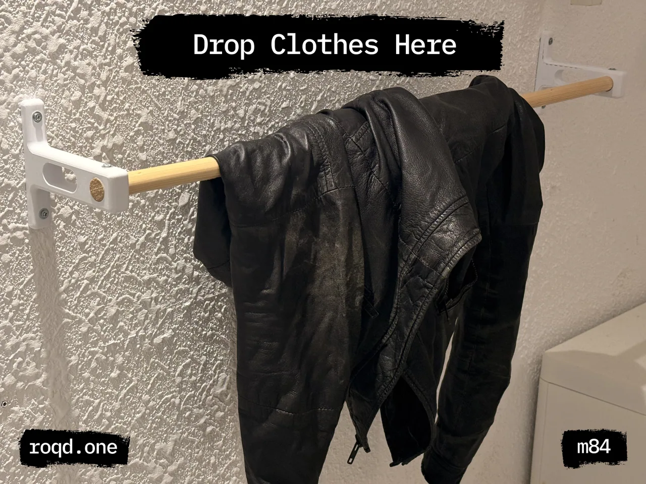 Wall-Mounted Clothes Rail Brackets